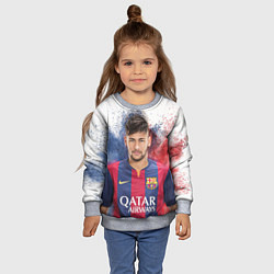 Свитшот детский Neymar FCB, цвет: 3D-меланж — фото 2