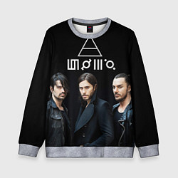 Свитшот детский 30 seconds to mars, цвет: 3D-меланж