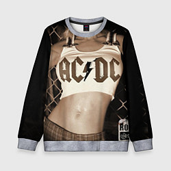 Свитшот детский AC/DC Girl, цвет: 3D-меланж