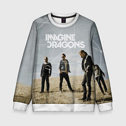 Свитшот детский Imagine Dragons: Boys, цвет: 3D-белый