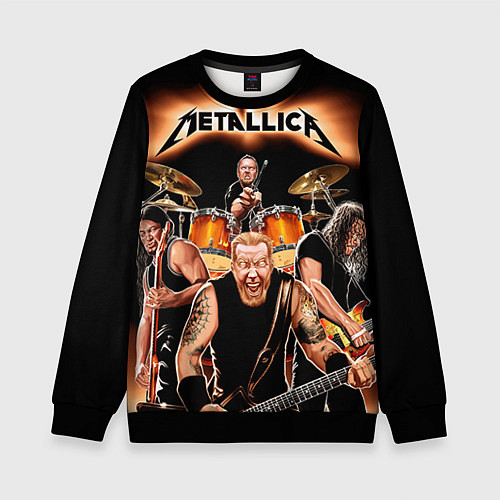 Детский свитшот Metallica Band / 3D-Черный – фото 1
