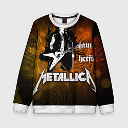 Свитшот детский Metallica: James Hetfield, цвет: 3D-белый