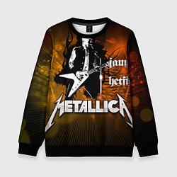 Свитшот детский Metallica: James Hetfield, цвет: 3D-черный