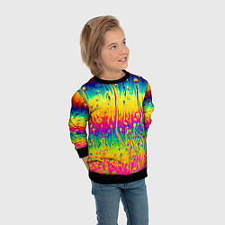 Свитшот детский Tie dye, цвет: 3D-черный — фото 2