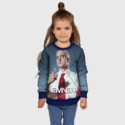 Свитшот детский Eminem Fire, цвет: 3D-синий — фото 2