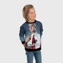 Свитшот детский Eminem Fire, цвет: 3D-черный — фото 2