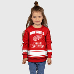 Свитшот детский Detroit red wings, цвет: 3D-красный — фото 2