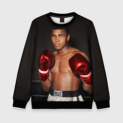 Свитшот детский Мухаммед Али, цвет: 3D-черный