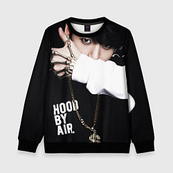 Свитшот детский BTS: Hood by air, цвет: 3D-черный