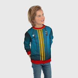 Свитшот детский Overalls 111, цвет: 3D-красный — фото 2