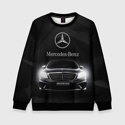 Свитшот детский Mercedes, цвет: 3D-черный