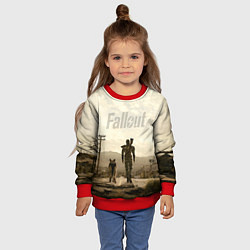 Свитшот детский Fallout City, цвет: 3D-красный — фото 2