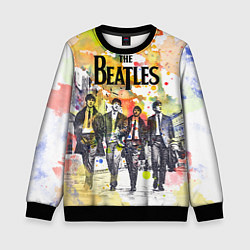 Свитшот детский The Beatles: Colour Spray, цвет: 3D-черный