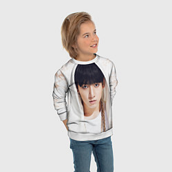 Свитшот детский Jeon Jung Kook, цвет: 3D-белый — фото 2