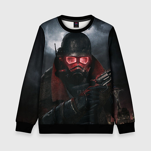 Детский свитшот Fallout: New Vegas / 3D-Черный – фото 1