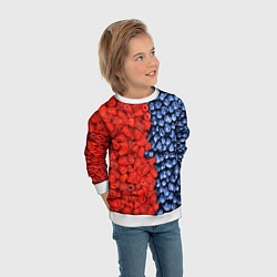 Свитшот детский Ягодка, цвет: 3D-белый — фото 2