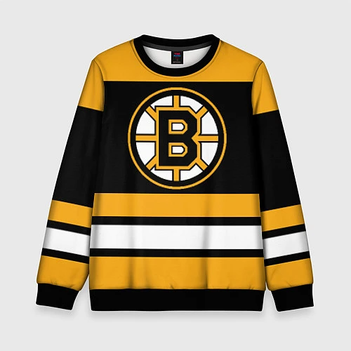 Детский свитшот Boston Bruins / 3D-Черный – фото 1