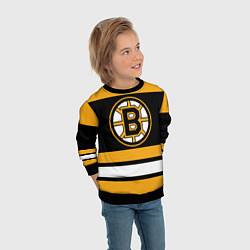 Свитшот детский Boston Bruins, цвет: 3D-черный — фото 2