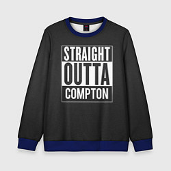 Свитшот детский Straight Outta Compton, цвет: 3D-синий