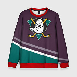 Свитшот детский Anaheim Ducks Selanne, цвет: 3D-красный