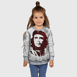 Свитшот детский Че Гевара, цвет: 3D-меланж — фото 2
