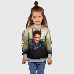 Свитшот детский Элвис Пресли, цвет: 3D-меланж — фото 2