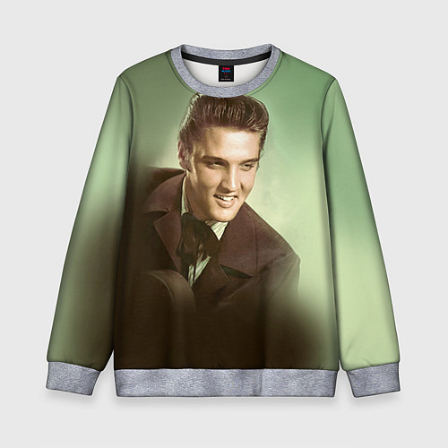 Детский свитшот Elvis Young / 3D-Меланж – фото 1