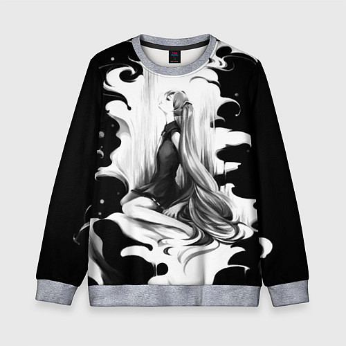 Детский свитшот Hatsune Miku / 3D-Меланж – фото 1