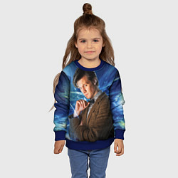 Свитшот детский 11th Doctor Who, цвет: 3D-синий — фото 2