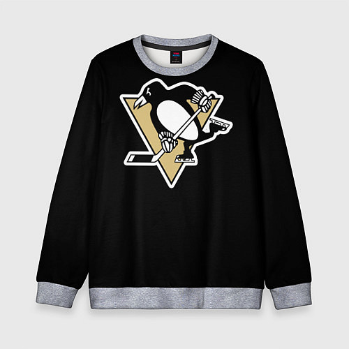 Детский свитшот Pittsburgh Penguins: Malkin / 3D-Меланж – фото 1