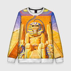 Свитшот детский Iron Maiden: Pharaon, цвет: 3D-белый