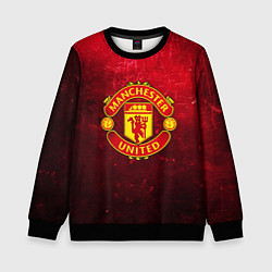 Свитшот детский Манчестер Юнайтед, цвет: 3D-черный
