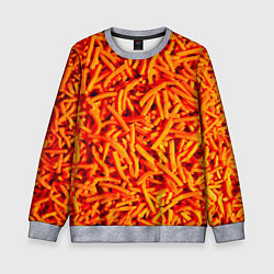 Свитшот детский Морковь, цвет: 3D-меланж