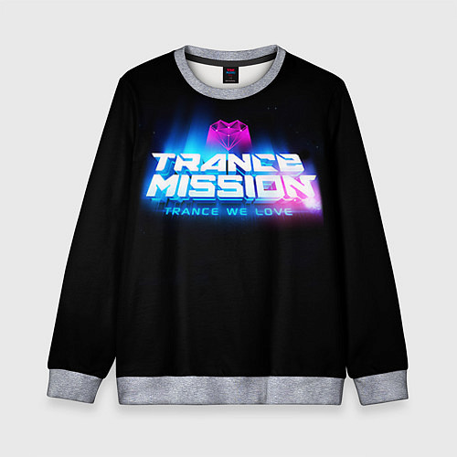 Детский свитшот Trancemission: Trance we love / 3D-Меланж – фото 1