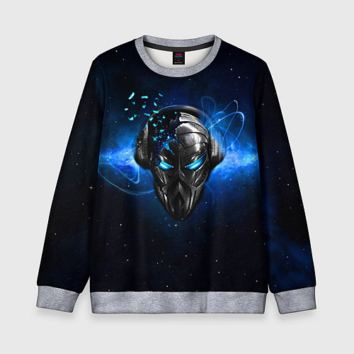 Детский свитшот Pirate Station: Blue Space / 3D-Меланж – фото 1