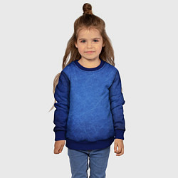 Свитшот детский Текстура, цвет: 3D-синий — фото 2