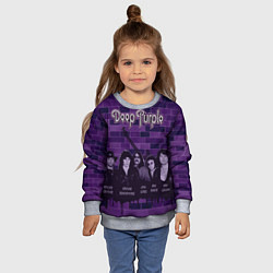 Свитшот детский Deep Purple, цвет: 3D-меланж — фото 2