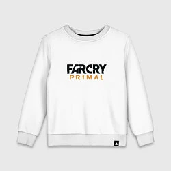 Свитшот хлопковый детский Far Cry: Primal Logo, цвет: белый