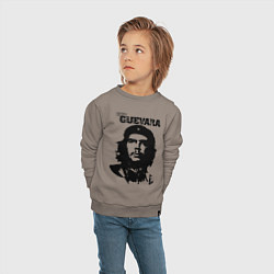 Свитшот хлопковый детский Che Guevara, цвет: утренний латте — фото 2