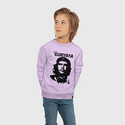 Свитшот хлопковый детский Che Guevara, цвет: лаванда — фото 2