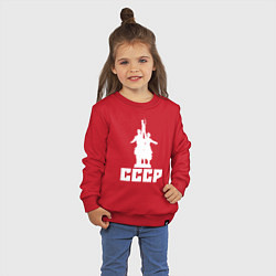 Свитшот хлопковый детский СССР, цвет: красный — фото 2