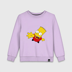 Свитшот хлопковый детский Simpsons 8, цвет: лаванда
