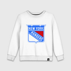 Свитшот хлопковый детский New York Rangers, цвет: белый