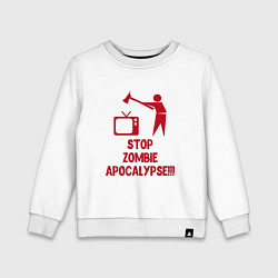 Детский свитшот Stop Zombie Apocalypse