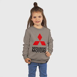Свитшот хлопковый детский Mitsubishi, цвет: утренний латте — фото 2