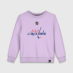 Свитшот хлопковый детский Washington Capitals: Ovechkin 8, цвет: лаванда