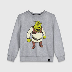 Свитшот хлопковый детский Shrek 3, цвет: меланж