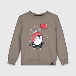 Детский свитшот Пингвин с шариком
