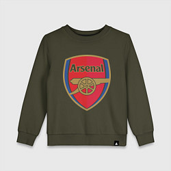 Свитшот хлопковый детский Arsenal FC, цвет: хаки