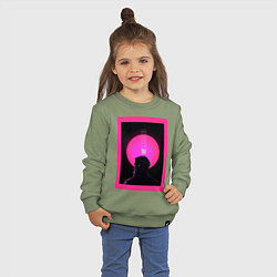 Свитшот хлопковый детский Blade Runner 2049, цвет: авокадо — фото 2